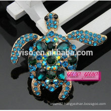 lovely fashion crystal tortoise animal brooch